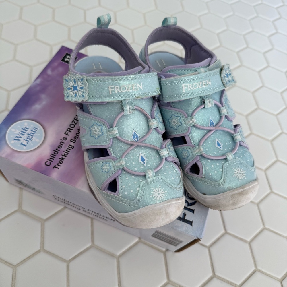 Kids frozen Sandals - Blue and Purple
